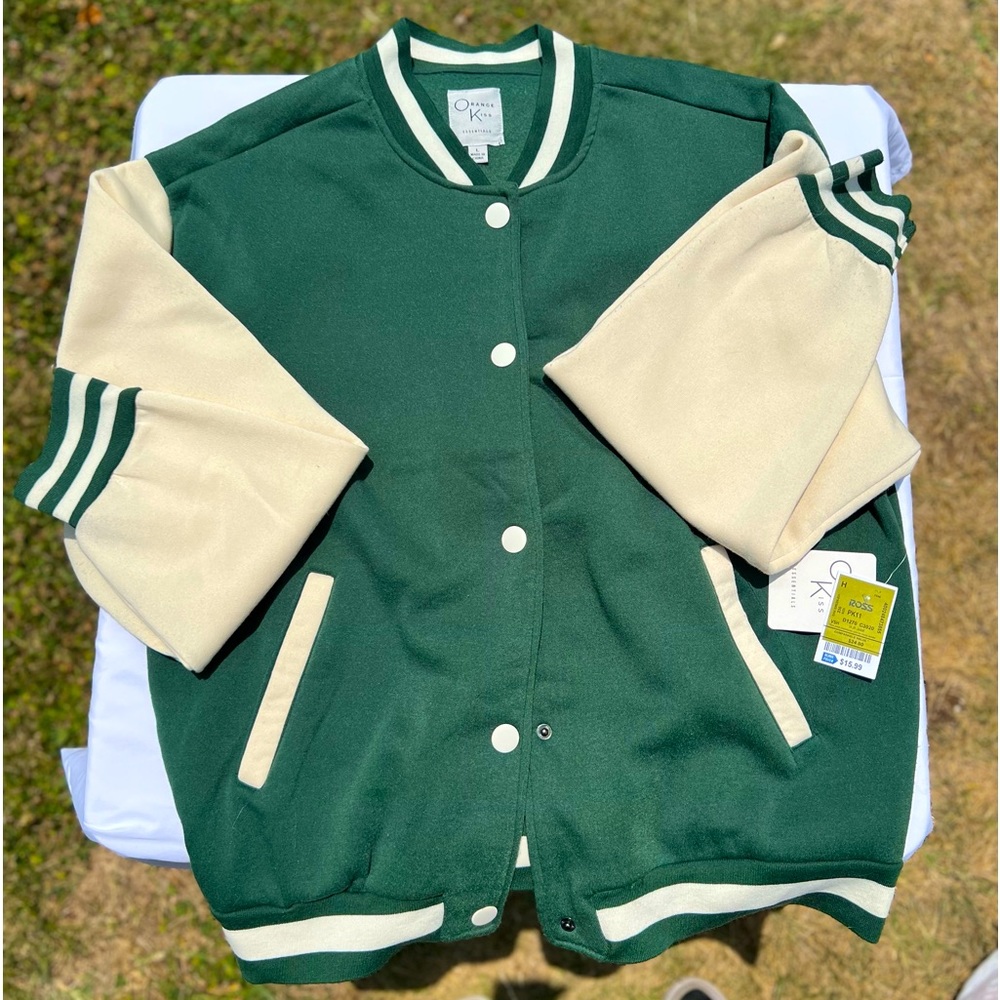 Orange Kiss Large Varsity Jacket